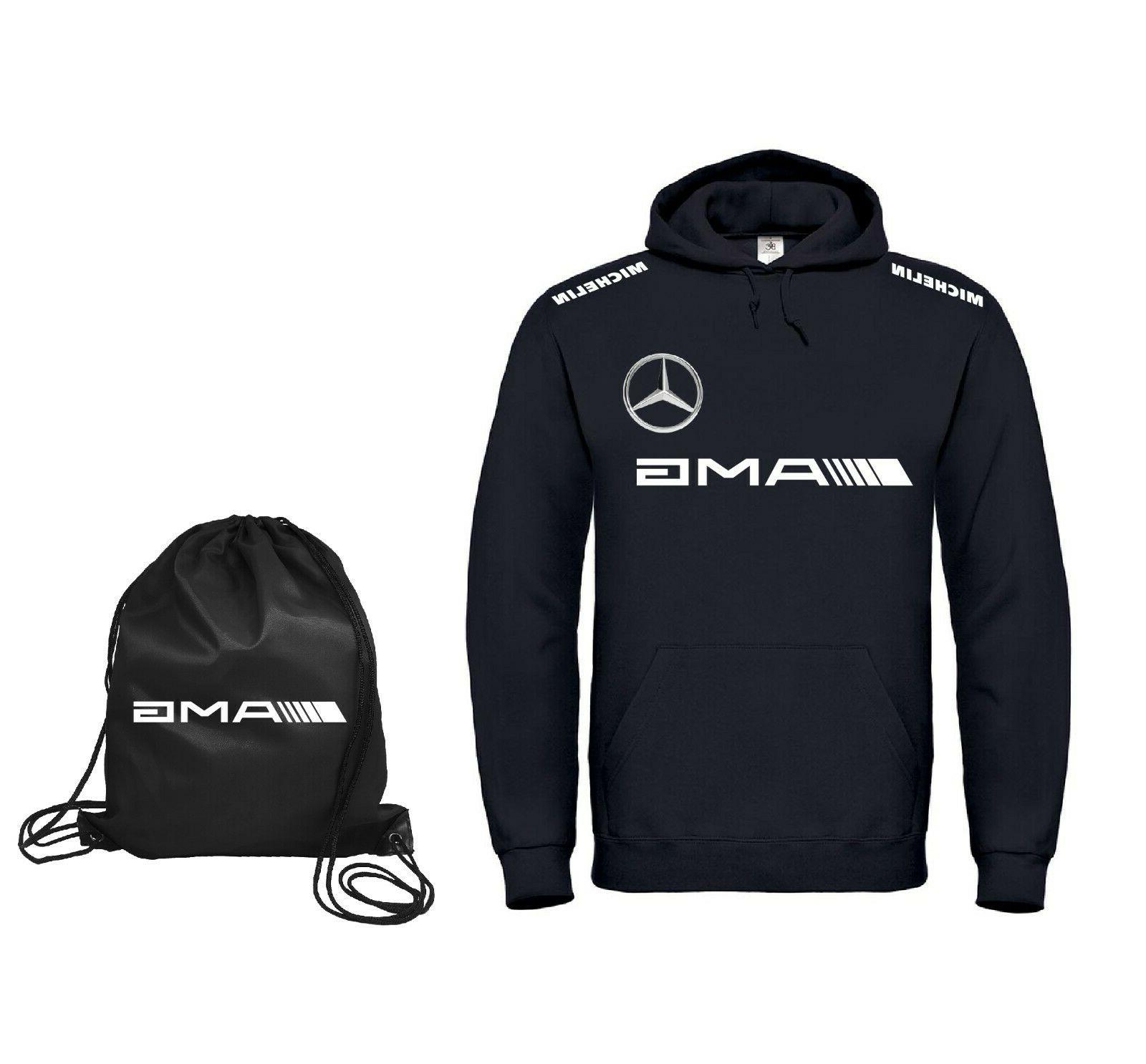 felpa cappuccio mercedes amg sacca omaggio fino