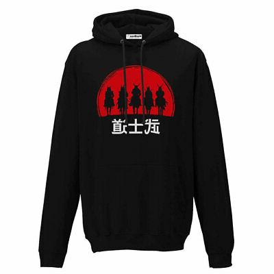 felpa cappuccio samurai militare esercito giapponese katana