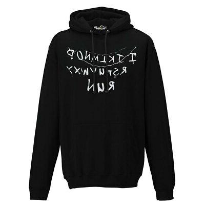 felpa cappuccio stranger luci natale things sottosopra