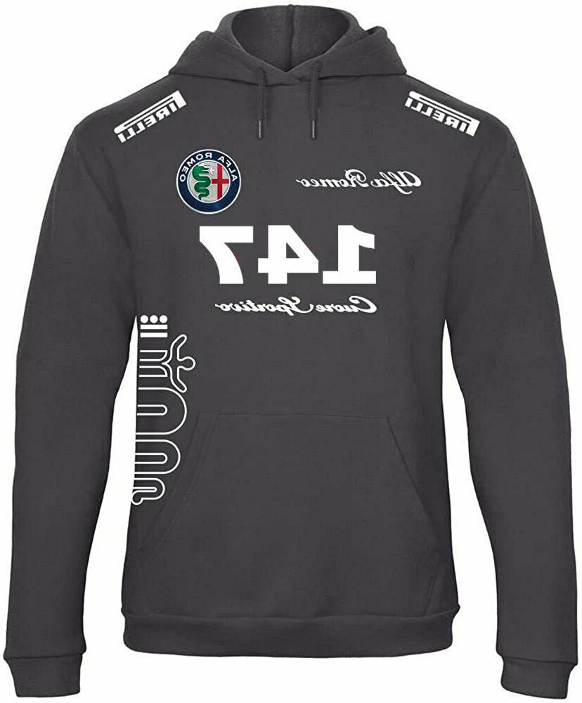 felpa cappuccio unisex alfa romeo 147 cuore