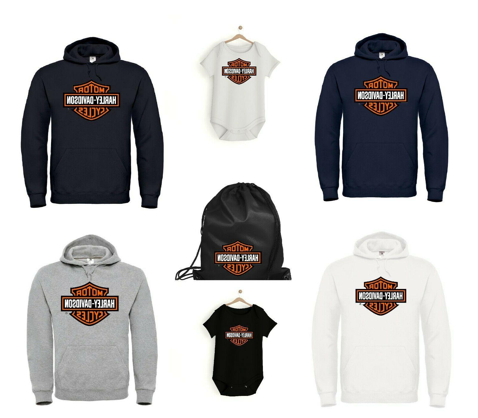 felpa cappuccio unisex harley davidson motorcycles moto