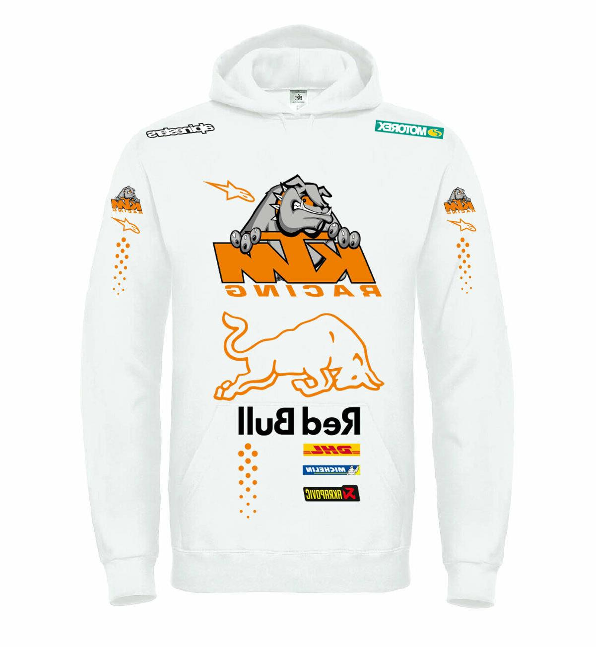 felpa cappuccio unisex ktm racing red bull