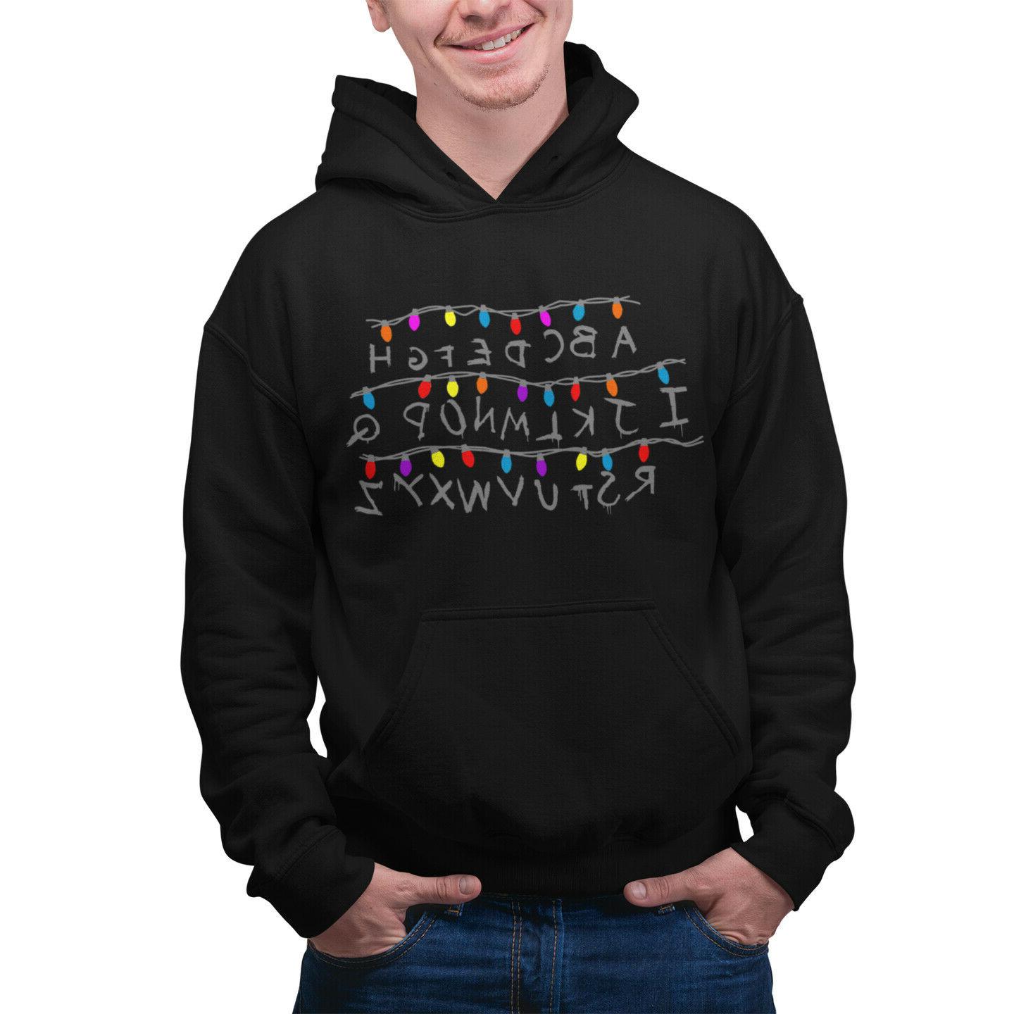 felpa cappuccio uomo donna unisex stranger things