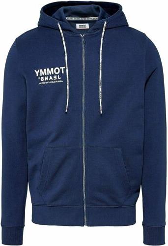 felpa cappuccio uomo mod dm0dm08414 c87 blu