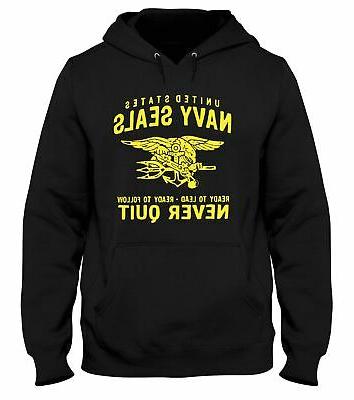felpa cappuccio uomo nera tm0432 navy seals