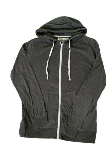 felpa cappuccio zip color grigio fumo ultra