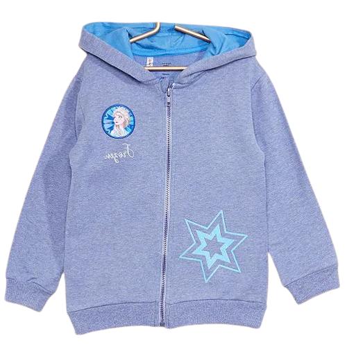 felpa cappuccio zip cotone caldo elsa frozen