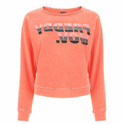 felpa comfort a maniche lunghe con stampa