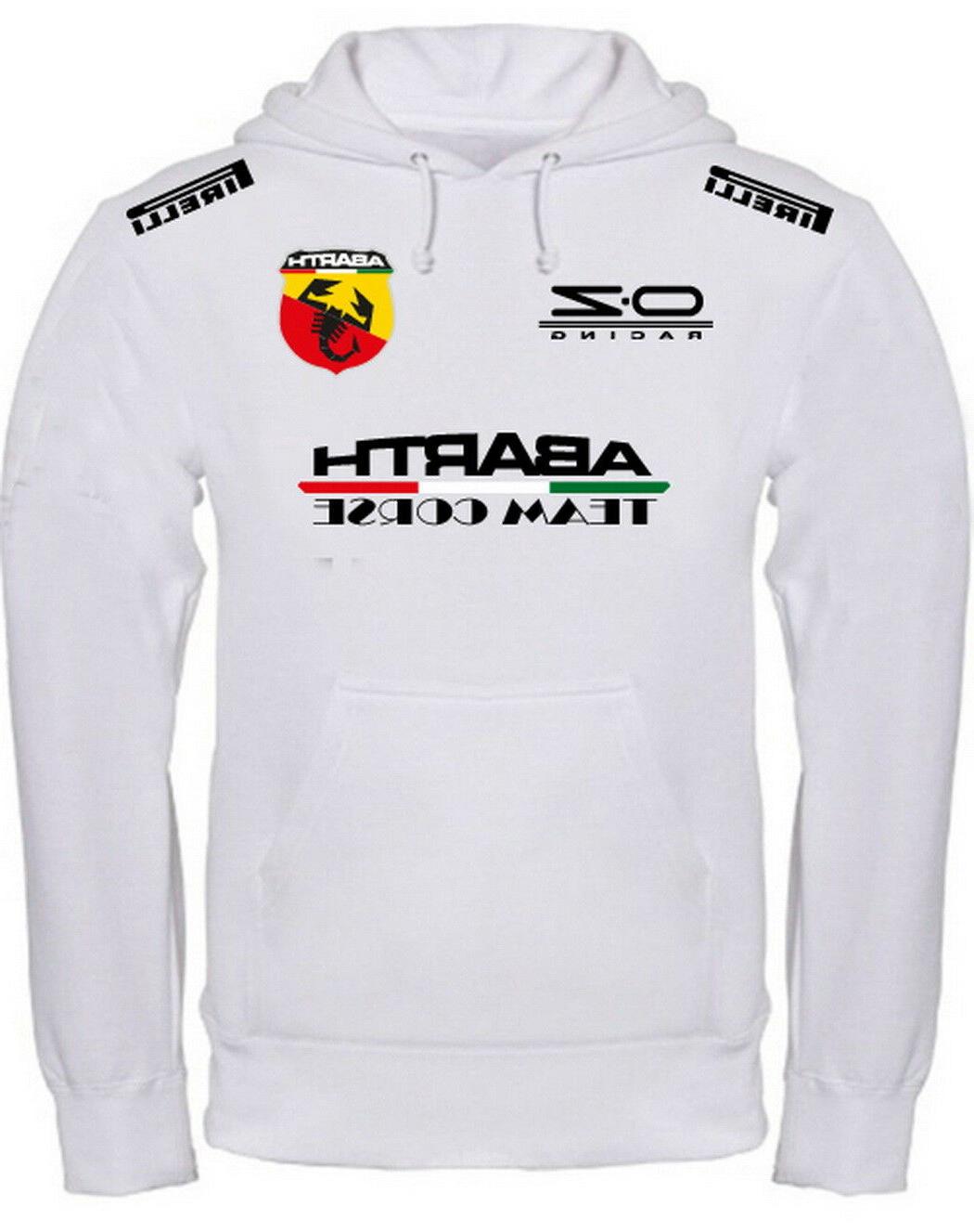 felpa con cappuccio abarth team corse personalizzata