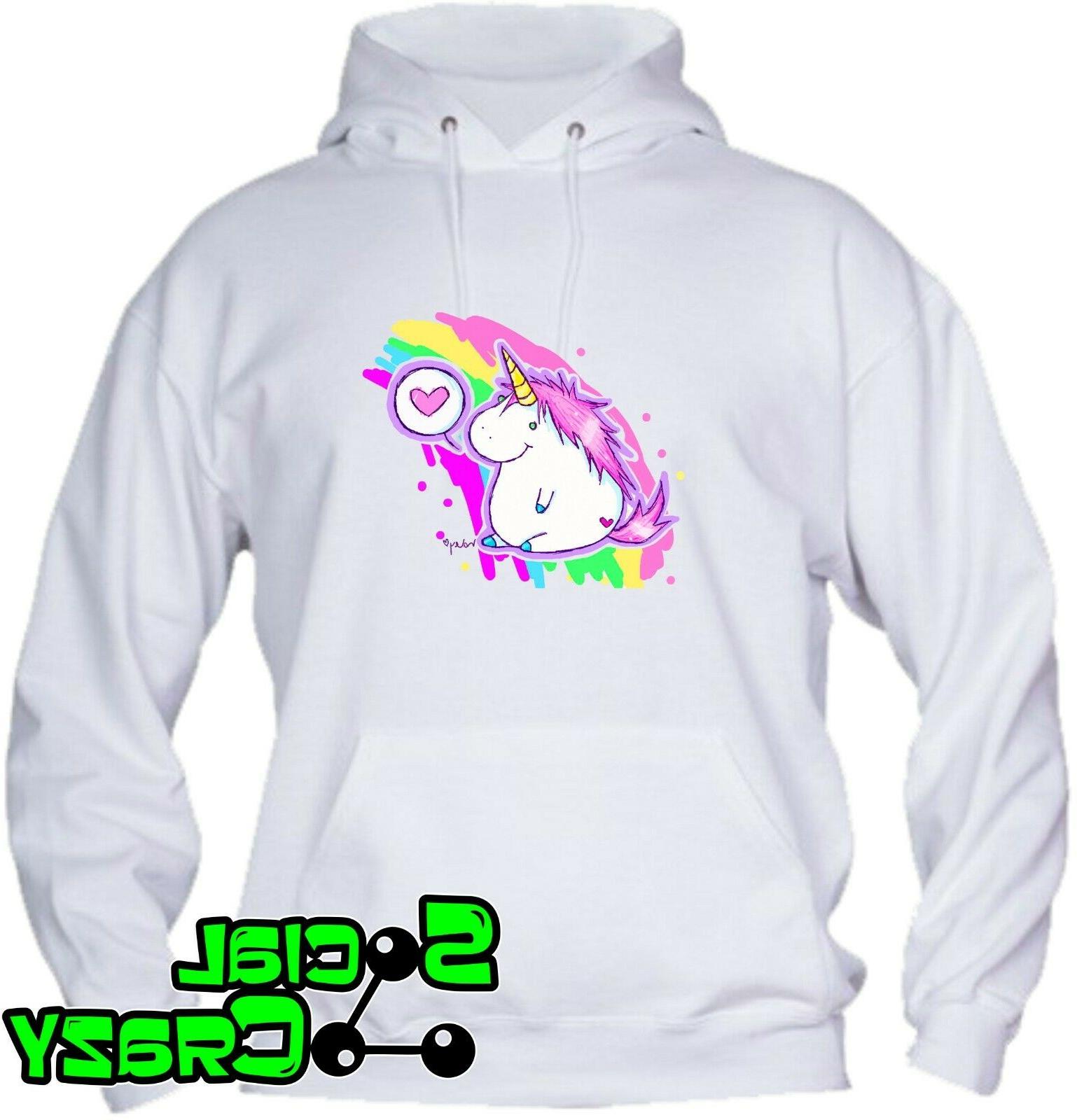 felpa con cappuccio bambino ragazzo rainbow fat