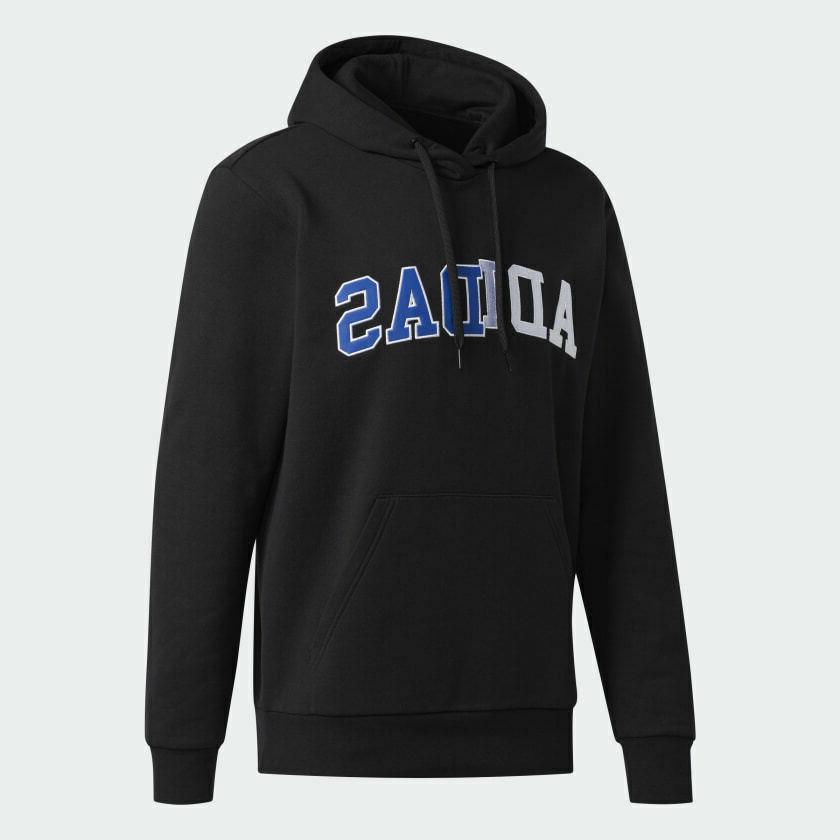 felpa con cappuccio collegiate clash graphic l