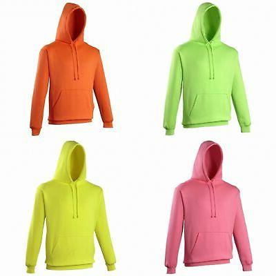felpa con cappuccio colori fluo uomo rw166