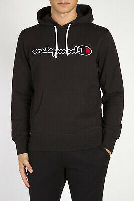felpa con cappuccio con script logo in