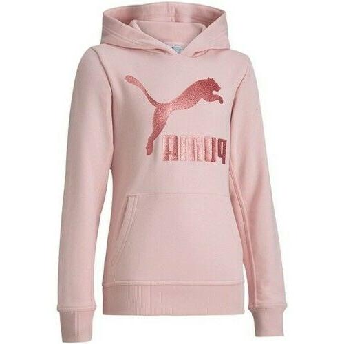 felpa con cappuccio da bambina classics logo