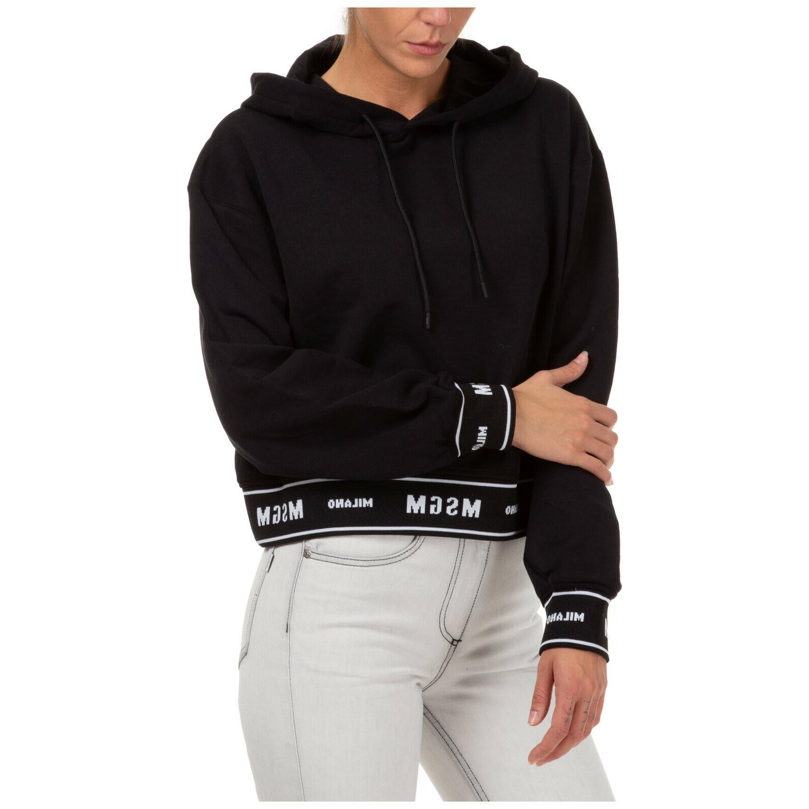 felpa con cappuccio donna 2941mdm18399 nero