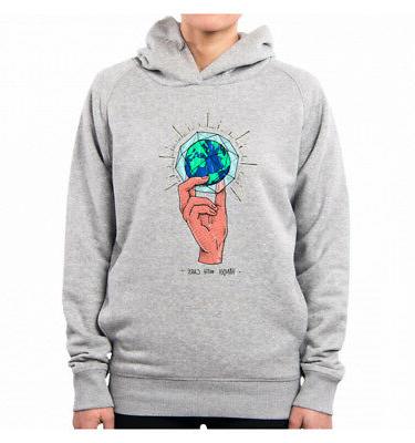 felpa con cappuccio donna handlewithcare he0035a pacdesign
