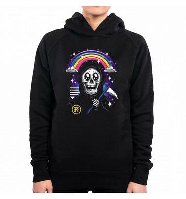 felpa con cappuccio donna kawaii of death