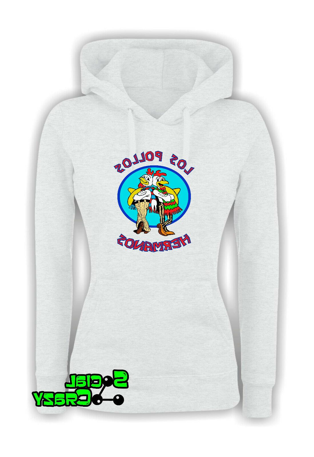 felpa con cappuccio donna los pollos hermanos