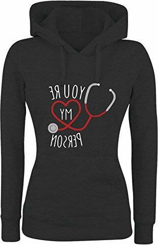 felpa con cappuccio donna you are my