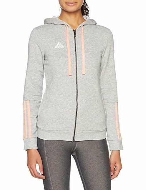 felpa con cappuccio donna zip essentials linear