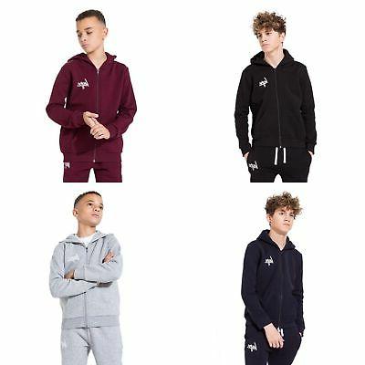 felpa con cappuccio e cerniera bambino hy519
