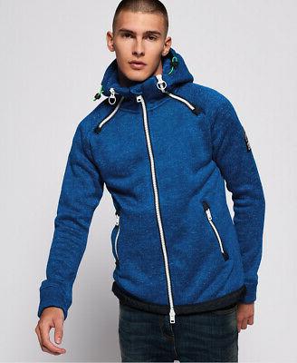 felpa con cappuccio e zip double storm
