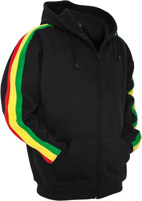 felpa con cappuccio e zip rasta bambini