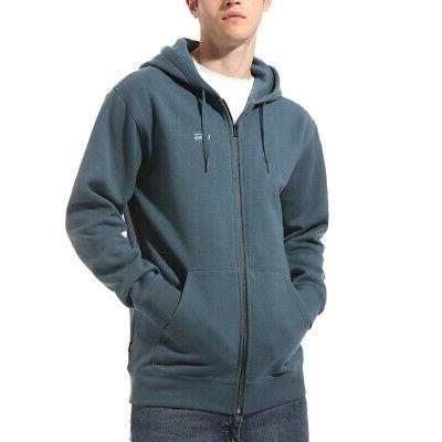 felpa con cappuccio e zip uomo basic