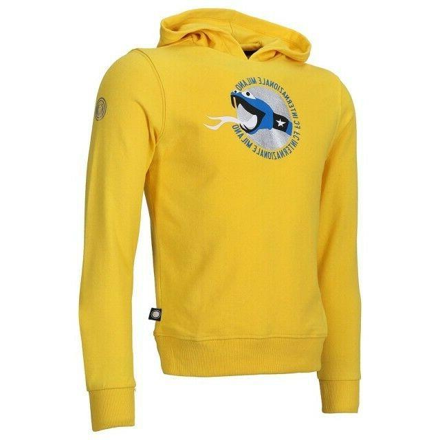 felpa con cappuccio gialla bambino abbigliamento ufficiale