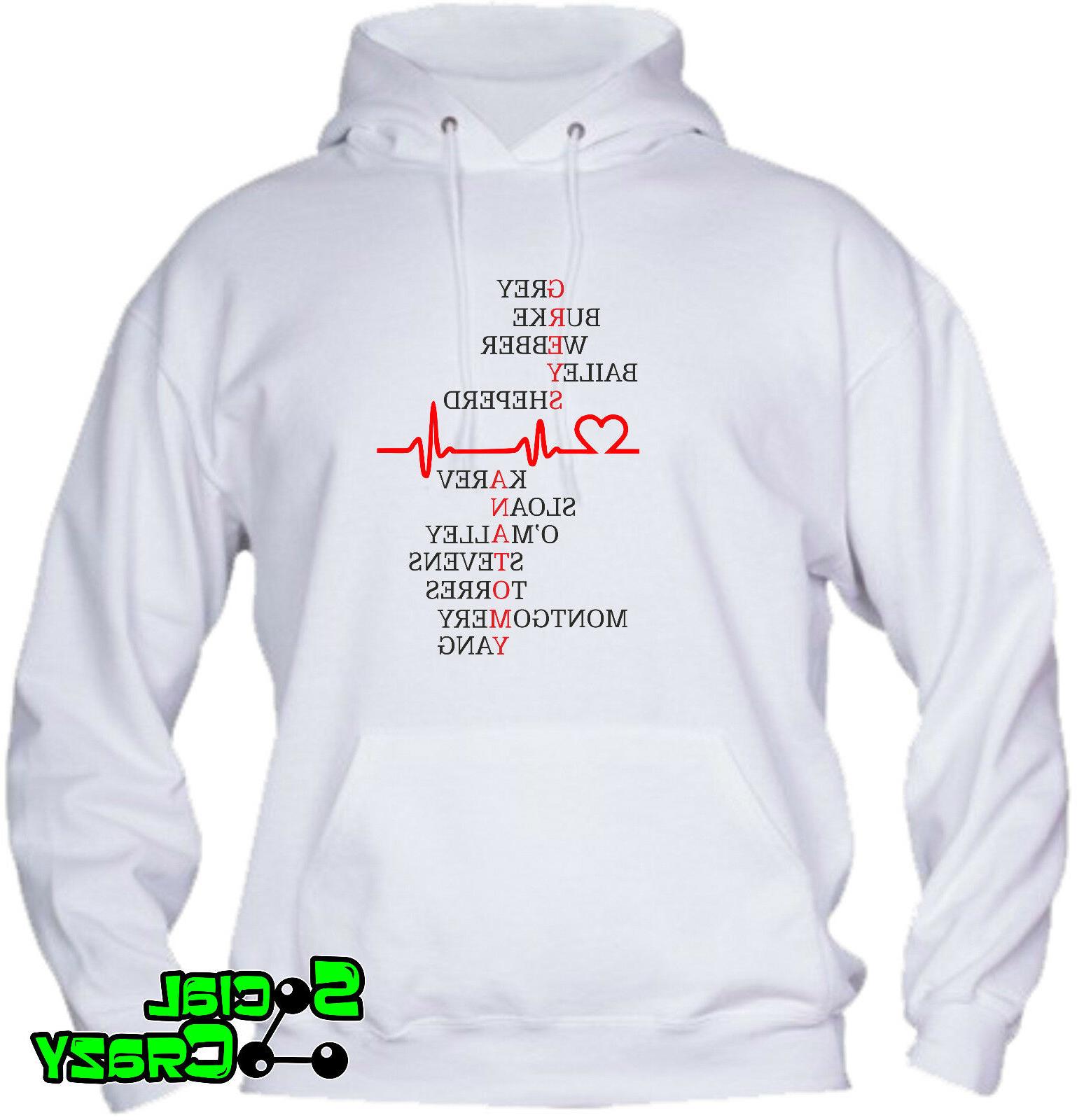felpa con cappuccio grey s anatomy modello
