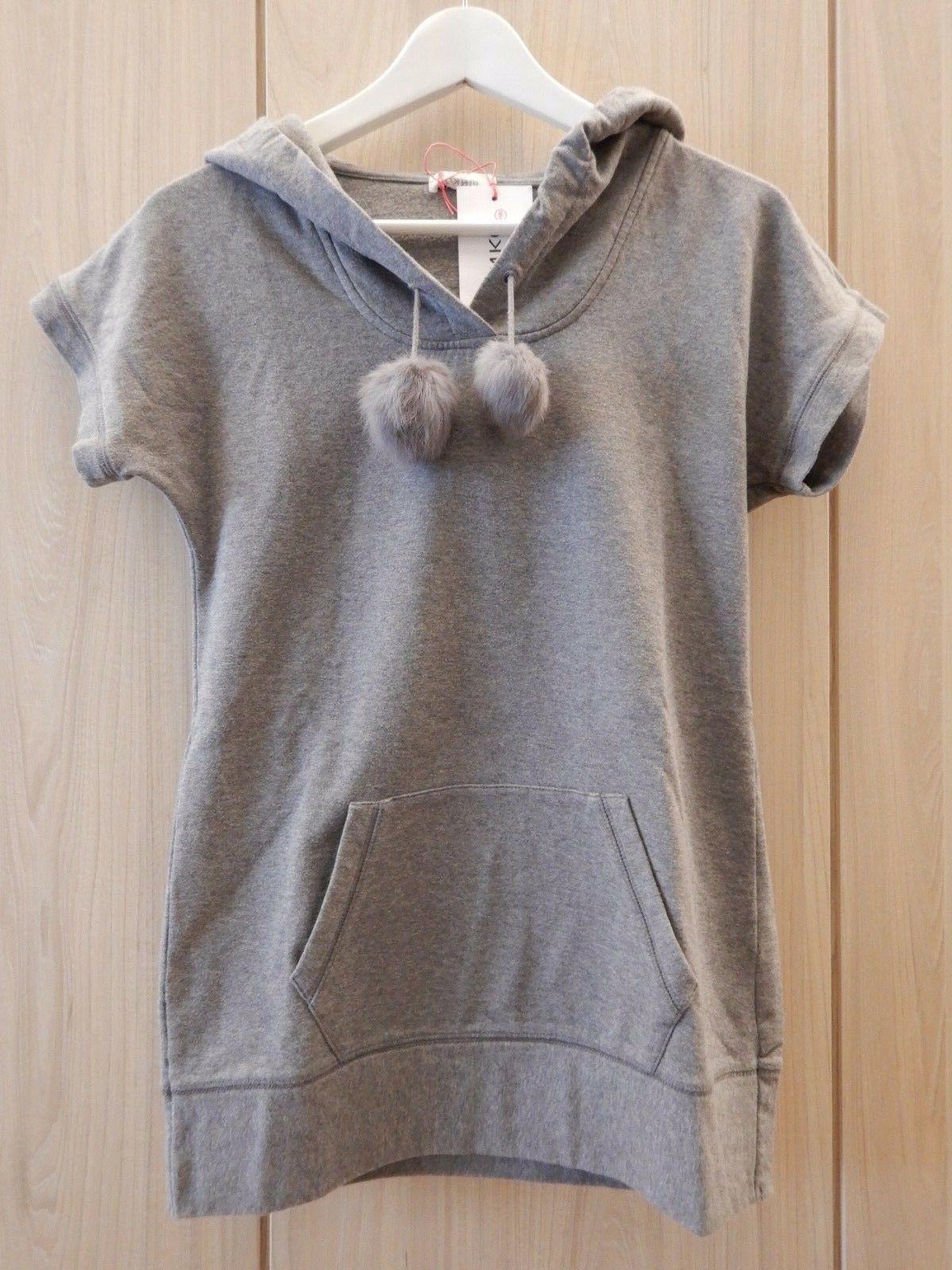 felpa con cappuccio grigia donna ragazza taglia