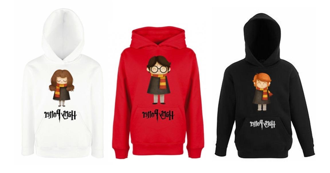 felpa con cappuccio harry potter amici