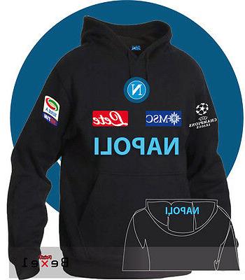 felpa con cappuccio hoddie con stampa napoli