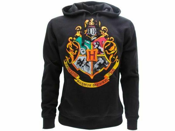 felpa con cappuccio hogwarts stemma logo ufficiale