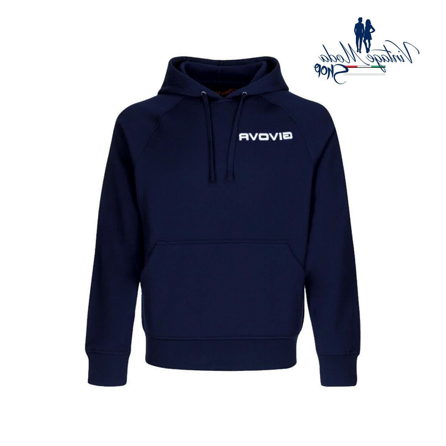 felpa con cappuccio invernale uomo ma012 blu