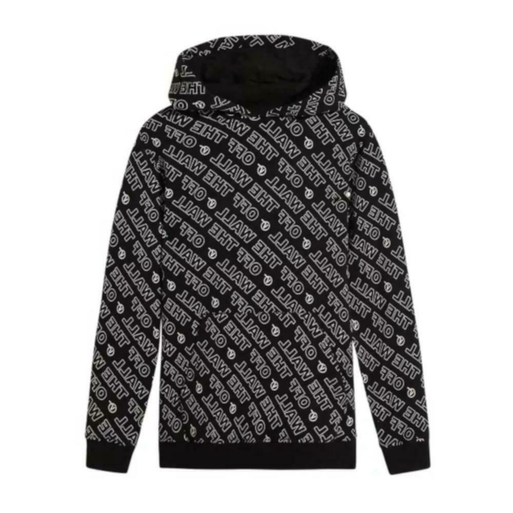 felpa con cappuccio kids dimension black modello