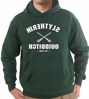 felpa con cappuccio kj1701 slytherin quidditch est