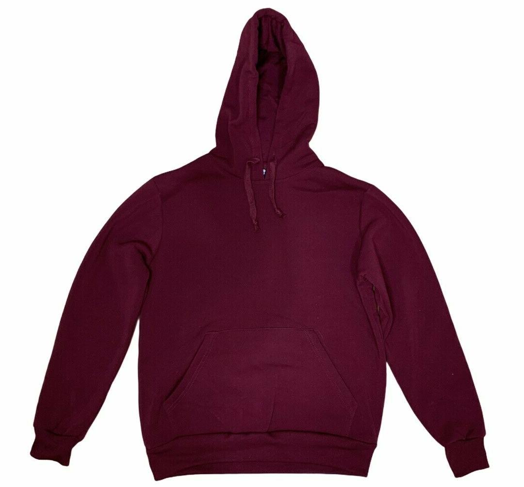 felpa con cappuccio neutra colore bordeaux tasca
