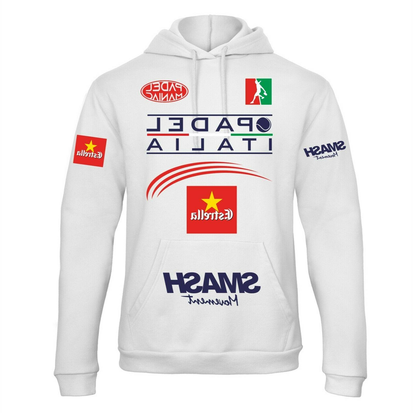 felpa con cappuccio padel mania paddle italia