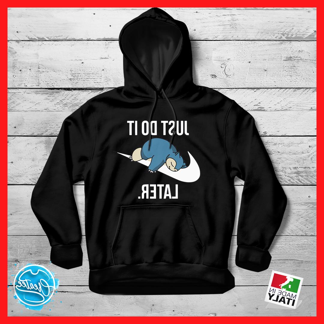 felpa con cappuccio parodia just do it