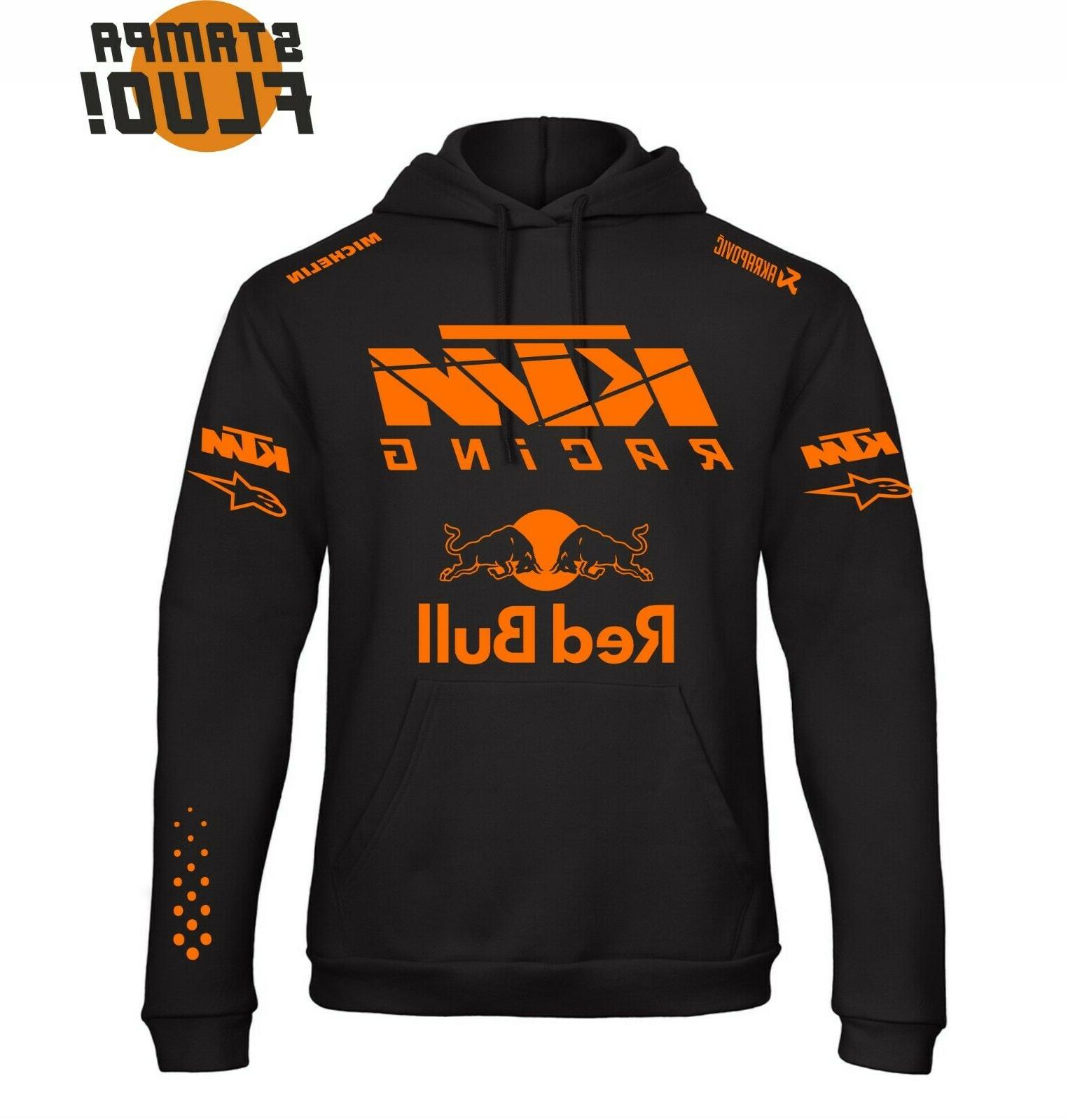 felpa con cappuccio red bull ktm racing