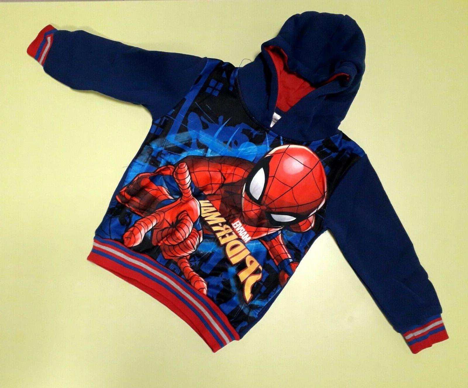 felpa con cappuccio spiderman 3 8 anni
