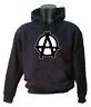 FELPA CON CAPPUCCIO UNISEX "ANARCHY" ANARCHIA  DONNA UOMO