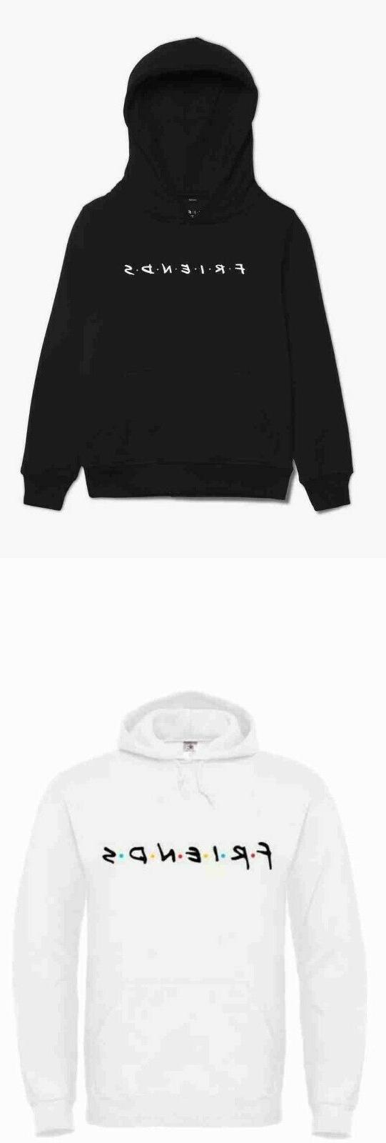felpa con cappuccio unisex felpata bianca friends