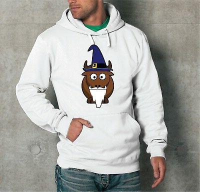 felpa con cappuccio unisex gnu merlino merlin