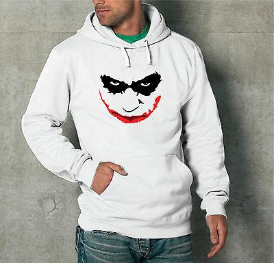 felpa con cappuccio unisex joker uomo donna