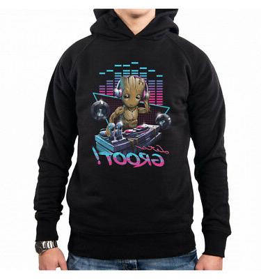 felpa con cappuccio uomo let s groot