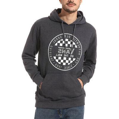 felpa con cappuccio uomo og checker grigia