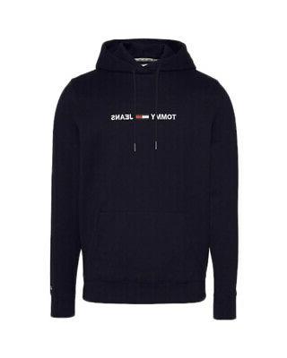 felpa con cappuccio uomo straight logo hoodie