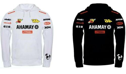 felpa con cappuccio yamaha 46 personalizzata uomo